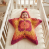 Sunset Gradient Star Cocoon Free Crochet Pattern