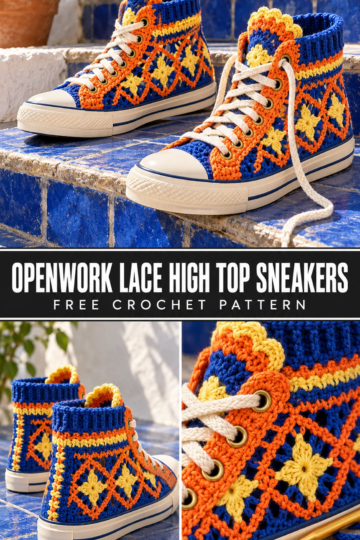 Sunset Hibiscus Anklet Crochet Pattern