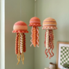 Sunset Ombre Jellyfish Trio Free Crochet Pattern