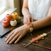 Sunset Ombre Rose Bracelet Free Crochet Pattern