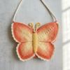 Sunset Orange Butterfly Bag Free Crochet Pattern
