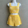 Sunshine Yellow Daisy Crochet Coords Free Pattern