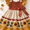 Terracotta Sunflower Dress Crochet Pattern