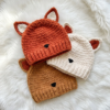 Woodland Fox Ear Baby Beanie Free Crochet Pattern